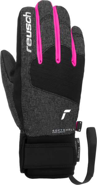 Reusch Simon R-TEX® XT Junior 6261210 7012 black grey pink front